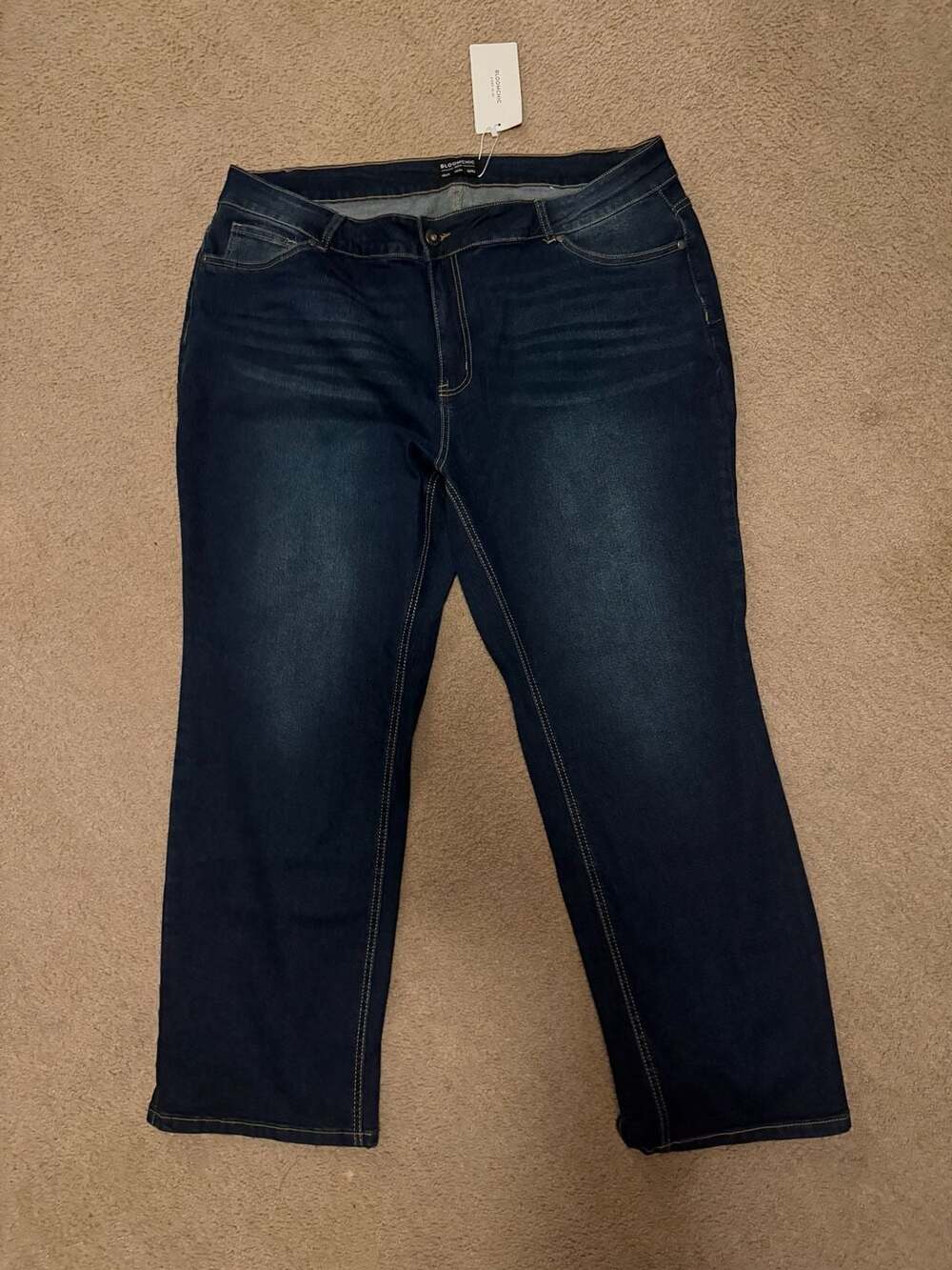 BloomChic Women's Plus Size 22/3X Straight Leg Jeans - Picture 4 of 7